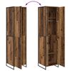 vidaXL Warderobe mit T&uuml;r 2 pcs Altholz 50 x 50 x 200 cm Holzwerkstoff