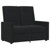 vidaXL Relaxsofa 2-Sitzer Schwarz Stoff