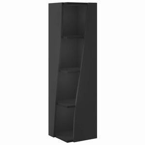 vidaXL Eckschrank 27,5x27x102cm Holzwerkstoff Schwarz