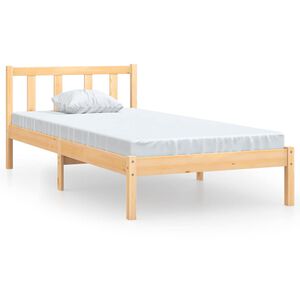 vidaXL Massivholzbett Kiefer 90x190 cm