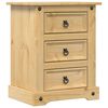 vidaXL Nachttisch Corona 53x39x66 cm Massivholz Kiefer