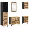 vidaXL Badezimmerschrank-Set 5 Stk. Natur 38 x 33 x 160 cm