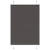 vidaXL Plissee Schwarz 95x150 cm Stoffbreite 94,4 cm Polyester