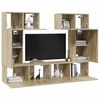vidaXL 6-tlg. TV-Schrank-Set Sonoma-Eiche Holzwerkstoff