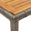 vidaXL 5-tlg. Garten-Essgruppe mit Kissen Grau Poly Rattan