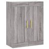 vidaXL Highboard Grau Sonoma 69,5x34x180 cm Holzwerkstoff