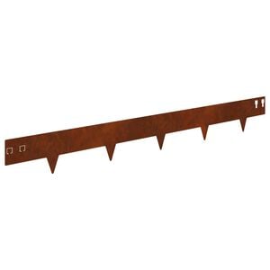 vidaXL Raseneinfassung 30 stk. 100 x 12 cm Stahl Rostig