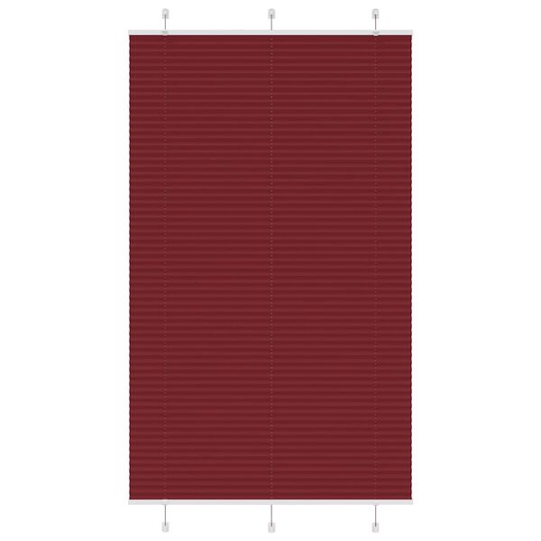 vidaXL Plissee Bordeauxrot 115x200 cm Stoffbreite 114,4 cm Polyester