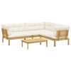 vidaXL 4 St&uuml;ck Garten Pallet Sofa Einheiten Massivholz Akazie