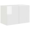 vidaXL TV-Wandschrank 59,5 x 31 x 40 cm Hochglanz Wei&szlig; Holzwerkstoff