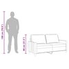 vidaXL 2-Sitzer-Sofa Creme 140 cm Stoff