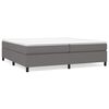 vidaXL Boxspringbettgestell Dunkelgrau 200x200 cm Stoff