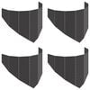 vidaXL Raseneinfassung 4 Stk. 100 x 45 cm Stahl Schwarz