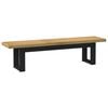 vidaXL Esstischbank NOAIN 160 x 41 x 45 cm Massives Kiefernholz Natur
