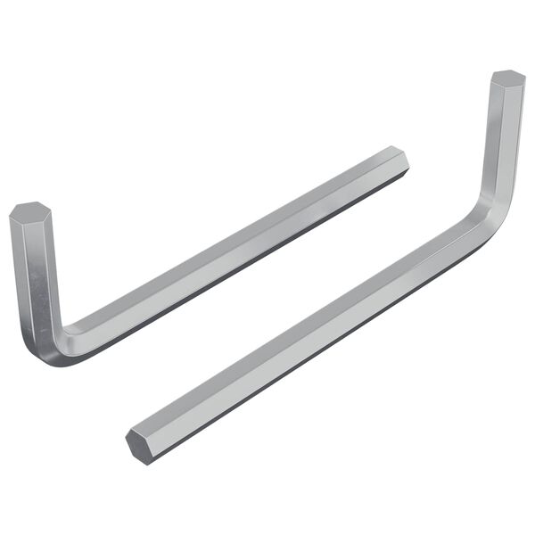 vidaXL Inbusschl&uuml;ssel 2 pcs Silber 32 x 86 mm Stahl