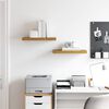 vidaXL Wandregal Wandmontiert 2 pcs Beige 50 x 23 x 4 cm Holzwerkstoff