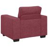 vidaXL 3-teiliges Sofa-Set mit Kissen, weinroter Stoff