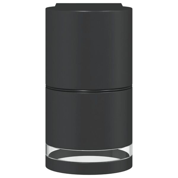 vidaXL Au&szlig;enwandleuchten 2 Stk. Schwarz Aluminiumdruckguss