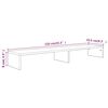 vidaXL Monitorständer Schwarz 110x23,5x9 cm Holzwerkstoff