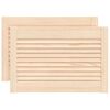 vidaXL Schrankt&uuml;ren Lamellen-Design 2 Stk. 39,5x59,4 cm Massivholz