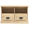 vidaXL TV-Schrank Sonoma-Eiche 80x35x50 cm Holzwerkstoff