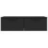 vidaXL Wandschrank Schwarz 68x30x20 cm Holzwerkstoff
