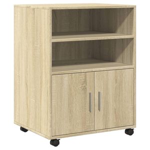 vidaXL Rollschrank Sonoma-Eiche 60x48x81 cm Holzwerkstoff