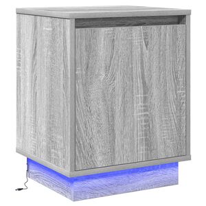 vidaXL Nachttisch Grau 39 x 34,5 x 50 cm Holzwerkstoff