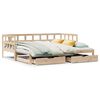 vidaXL Tagesbett Ausziehbar mit Schubladen ohne Matratze 80x200 cm