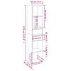 vidaXL B&uuml;cherregal Wei&szlig; 36x30x171 cm Holzwerkstoff