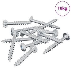vidaXL Schraube 7792 pcs Silber 9,8 x 35 mm Eisen
