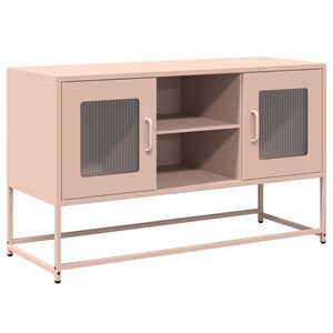vidaXL TV-Schrank Rosa 100,5x39x60,5 cm Stahl
