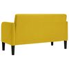 vidaXL Zweisitzer-Sofa Gelb 109 cm Samt