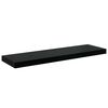 vidaXL Schweberegale 2 Stk. Hochglanz-Schwarz 80x23,5x3,8 cm MDF