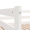 vidaXL Ausziehbares Tagesbett ohne Matratze Wei&szlig; 80x200 cm