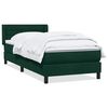 vidaXL Boxspringbett mit Matratze Dunkelgr&uuml;n 100x220 cm Samt