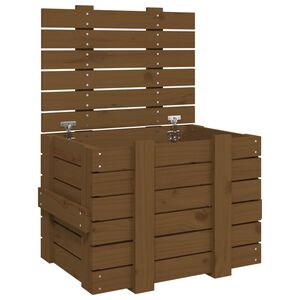 vidaXL Truhe Honigbraun 58x40,5x42 cm Massivholz Kiefer