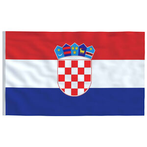 vidaXL Flagge Kroatiens 90&times;150 cm