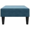 vidaXL Fu&szlig;hocker Blau 77x55x31 cm Samt