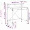 vidaXL Schreibtisch Altholz 80 x 50 x 90 cm Holzwerkstoff