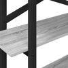 vidaXL B&uuml;cherregal Graues Sonoma 100 x 33,5 x 102 cm Holzwerkstoff