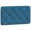 vidaXL Bett mit Matratze Blau 80x200 cm Samt