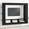 vidaXL TV-Schr&auml;nk Schwarz Eichen-Optik 152 x 22 x 113 cm Holzwerkstoff