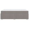 vidaXL Bettrahmen mit Matratze Taupe 120 x 190 cm Stoff
