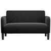vidaXL Zweisitzer-Sofa Schwarz 109 cm Samt
