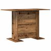 vidaXL Esstisch Altholz 110 x 60 x 75 cm Holzwerkstoff