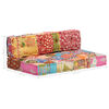 vidaXL Pouf Patchwork Stoff