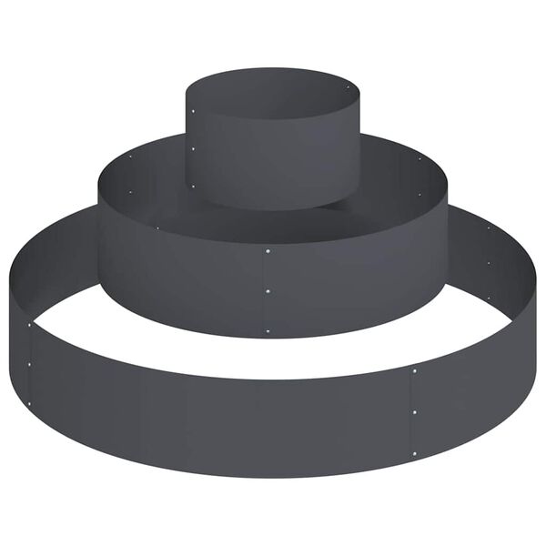 vidaXL Gartenblumentopf Anthrazit 120 x 120 x 20 cm Stahl