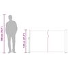 vidaXL Ausziehbare Seitenmarkise 120&times;500 cm Creme