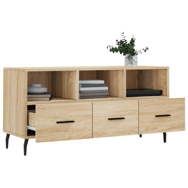 vidaXL TV-Schrank Sonoma-Eiche 102x36x50 cm Holzwerkstoff